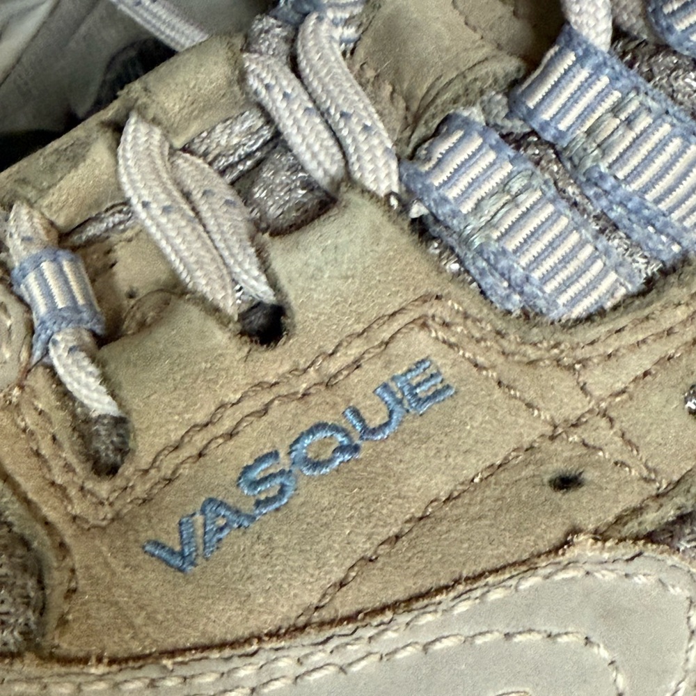 Vasque hiking boots.